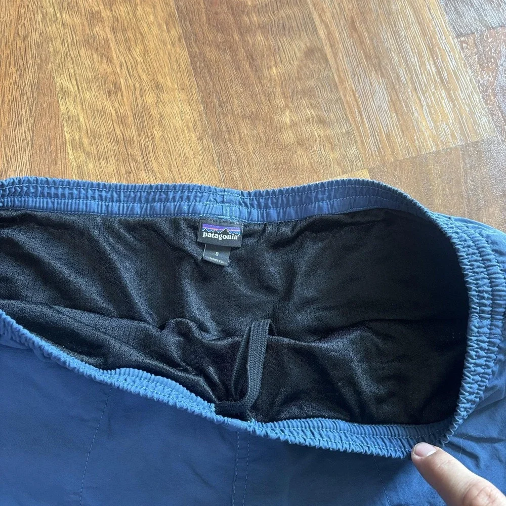 Patagonia Shorts Mens Small Blue Baggies Swim Trunks Mesh Lined Quick Dry